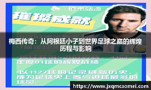 梅西传奇：从阿根廷小子到世界足球之巅的辉煌历程与影响