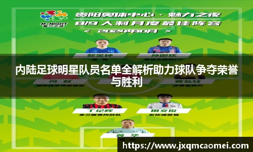 内陆足球明星队员名单全解析助力球队争夺荣誉与胜利